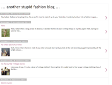 Tablet Screenshot of another-stupid-fashion-blog.blogspot.com