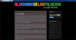 Desktop Screenshot of alasombradelaspalmeras.blogspot.com