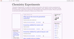 Desktop Screenshot of chemistryprojects.blogspot.com