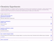 Tablet Screenshot of chemistryprojects.blogspot.com