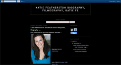 Desktop Screenshot of katie-featherston-bio.blogspot.com