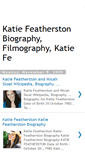 Mobile Screenshot of katie-featherston-bio.blogspot.com