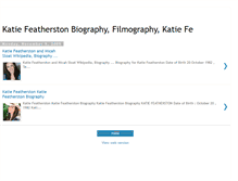 Tablet Screenshot of katie-featherston-bio.blogspot.com