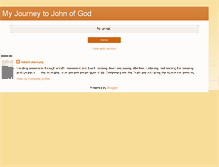 Tablet Screenshot of journeytojohnofgod2006.blogspot.com