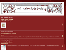 Tablet Screenshot of princetonartssociety.blogspot.com