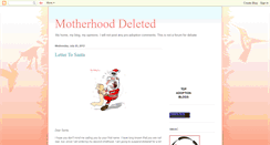 Desktop Screenshot of motherhooddeleted.blogspot.com