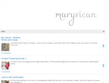 Tablet Screenshot of maryvican.blogspot.com
