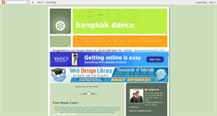 Desktop Screenshot of bangkokdance.blogspot.com