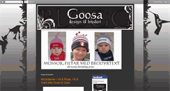 Desktop Screenshot of goosadesignbroderi.blogspot.com