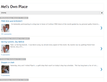 Tablet Screenshot of melsownplace.blogspot.com