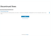 Tablet Screenshot of discontinuedshoes.blogspot.com