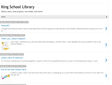 Tablet Screenshot of kingschoollibrary.blogspot.com