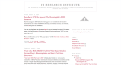 Desktop Screenshot of itresearchinstitute.blogspot.com