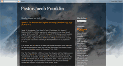 Desktop Screenshot of pastorjacobfranklin.blogspot.com