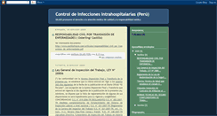 Desktop Screenshot of infeccionesnosocomialesperu.blogspot.com