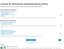 Tablet Screenshot of infeccionesnosocomialesperu.blogspot.com