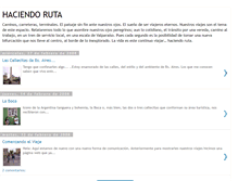 Tablet Screenshot of haciendoruta.blogspot.com