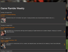 Tablet Screenshot of gamerambleweekly.blogspot.com