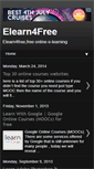 Mobile Screenshot of elearn4free.blogspot.com