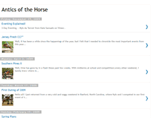 Tablet Screenshot of anticsofthehorse.blogspot.com