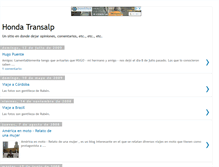 Tablet Screenshot of hondatransalp.blogspot.com