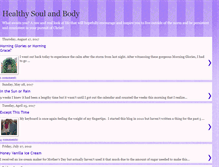 Tablet Screenshot of healthysoulbody.blogspot.com