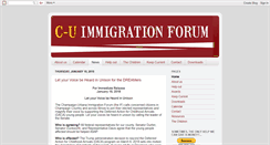 Desktop Screenshot of immigration-forum.blogspot.com