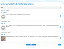 Tablet Screenshot of mrsdegrootfirstgradeclass.blogspot.com