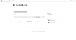 Desktop Screenshot of lametalbella.blogspot.com