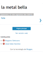 Mobile Screenshot of lametalbella.blogspot.com