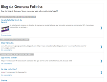 Tablet Screenshot of geovanafofinha.blogspot.com