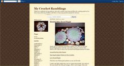 Desktop Screenshot of mycrochetramblings.blogspot.com