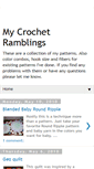 Mobile Screenshot of mycrochetramblings.blogspot.com