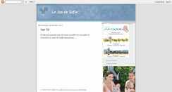 Desktop Screenshot of lejusdesofie.blogspot.com
