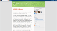 Desktop Screenshot of information-density.blogspot.com