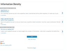 Tablet Screenshot of information-density.blogspot.com