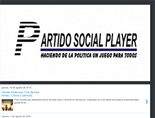 Tablet Screenshot of partidosocialplayer.blogspot.com