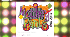 Desktop Screenshot of monkeypantsdesigns.blogspot.com