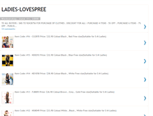 Tablet Screenshot of ladies-lovespree.blogspot.com