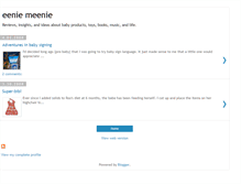 Tablet Screenshot of eenie-meenie.blogspot.com