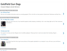 Tablet Screenshot of goldfieldgundogs.blogspot.com