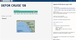 Desktop Screenshot of deforcruise.blogspot.com