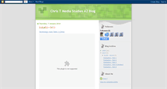 Desktop Screenshot of chrismediastudiesa2.blogspot.com