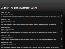 Tablet Screenshot of 411benchwarmer.blogspot.com