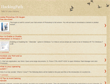 Tablet Screenshot of hackingpath.blogspot.com