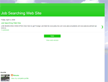 Tablet Screenshot of jobsearchingwebsite.blogspot.com