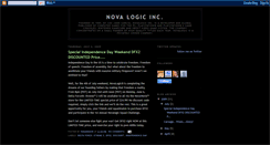 Desktop Screenshot of novalogicinc.blogspot.com