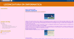 Desktop Screenshot of infomanzanitas.blogspot.com