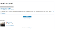 Tablet Screenshot of masitamdshah.blogspot.com