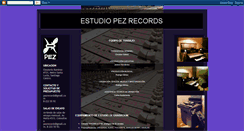 Desktop Screenshot of estudiopezrecords.blogspot.com